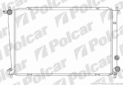 Polcar 406208-1 - Radiator, engine cooling autospares.lv