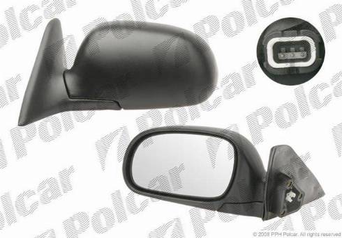 Polcar 4005524X - Outside Mirror autospares.lv