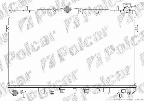 Polcar 401108-1 - Radiator, engine cooling autospares.lv