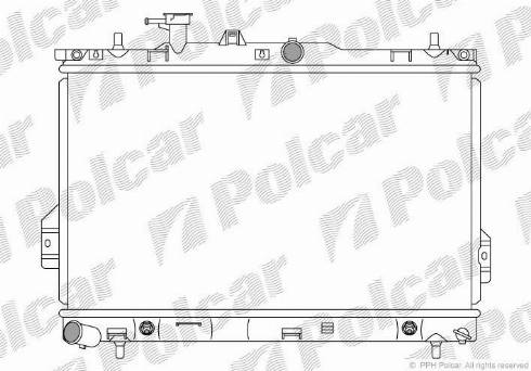 Polcar 403508-1 - Radiator, engine cooling autospares.lv