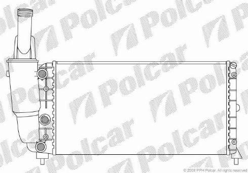 Polcar 4202083X - Radiator, engine cooling autospares.lv