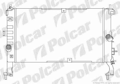 Polcar 555908A3 - Radiator, engine cooling autospares.lv