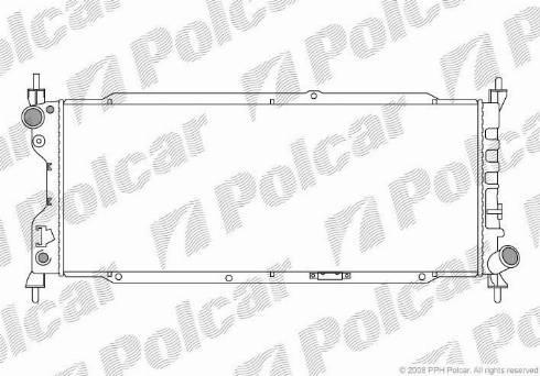 Polcar 555508-3 - Radiator, engine cooling autospares.lv