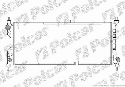 Polcar 555508A3 - Radiator, engine cooling autospares.lv