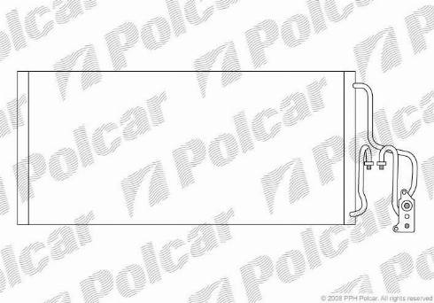 Polcar 5556K8C2 - Condenser, air conditioning autospares.lv