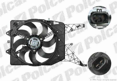 Polcar 555823W1 - Fan, radiator autospares.lv