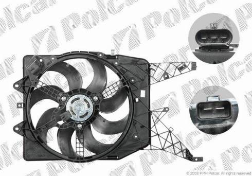 Polcar 555823W2 - Fan, radiator autospares.lv