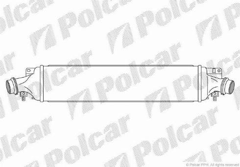 Polcar 5558J8-3 - Intercooler, charger autospares.lv