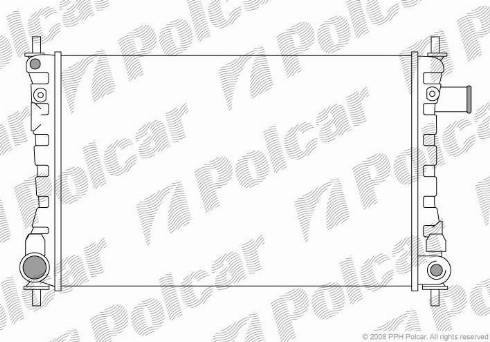 Polcar 550408-2 - Radiator, engine cooling autospares.lv