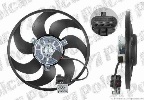 Polcar 550823U1 - Fan, radiator autospares.lv