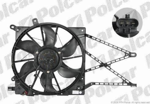 Polcar 550823W3 - Fan, radiator autospares.lv