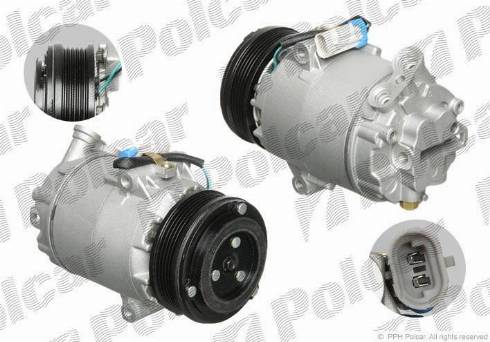 Polcar 8FK351134591 - Compressor, air conditioning autospares.lv