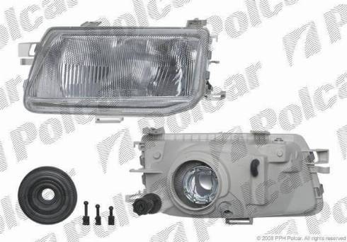 Polcar 5507095E - Headlight autospares.lv