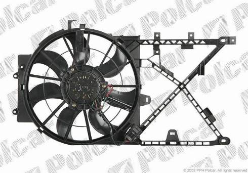 Polcar 551623W4 - Fan, radiator autospares.lv