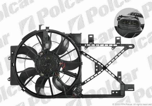 Polcar 551623W3 - Fan, radiator autospares.lv