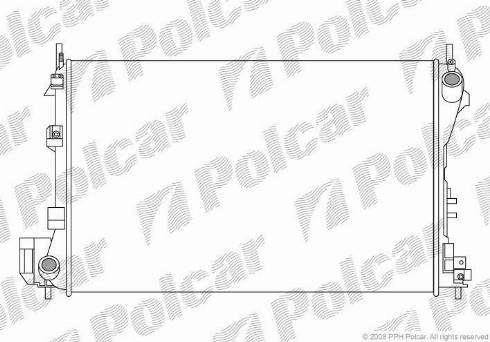 Polcar 551808-2 - Radiator, engine cooling autospares.lv