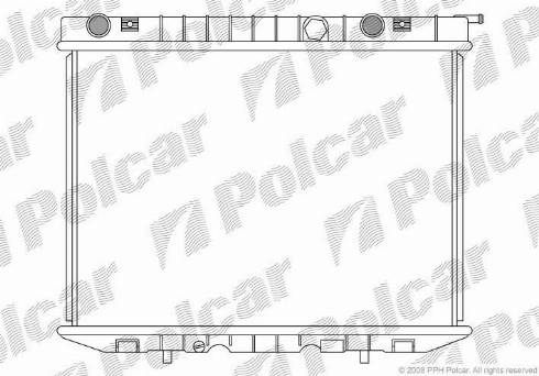 Polcar 558008-5 - Radiator, engine cooling autospares.lv