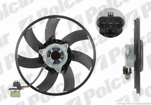 Polcar 552023U4X - Fan, radiator autospares.lv