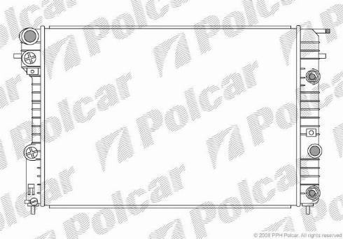 Polcar 552808-1 - Radiator, engine cooling autospares.lv