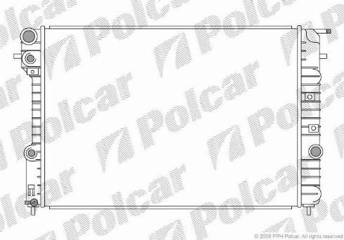 Polcar 5527081X - Radiator, engine cooling autospares.lv