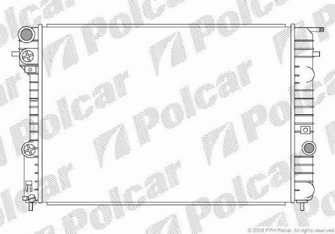 Polcar 552708-1 - Radiator, engine cooling autospares.lv