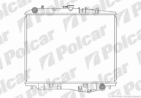 Polcar 557008-3 - Radiator, engine cooling autospares.lv