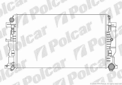 Polcar 5065084X - Radiator, engine cooling autospares.lv