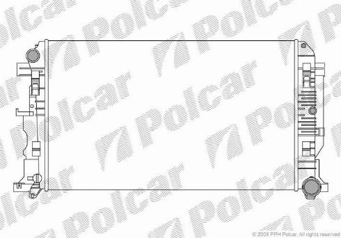 Polcar 5065083X - Radiator, engine cooling autospares.lv