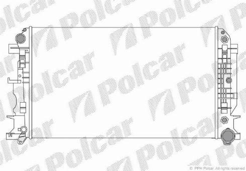 Polcar 506508-2 - Radiator, engine cooling autospares.lv