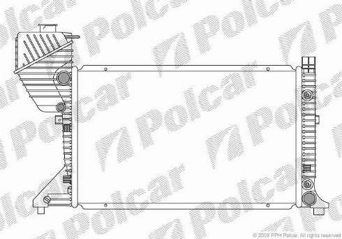 Polcar 5063082X - Radiator, engine cooling autospares.lv