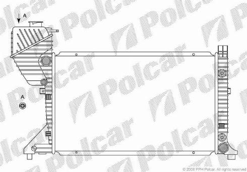 Polcar 506308-2 - Radiator, engine cooling autospares.lv