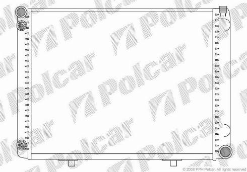 Polcar 500108-5 - Radiator, engine cooling autospares.lv