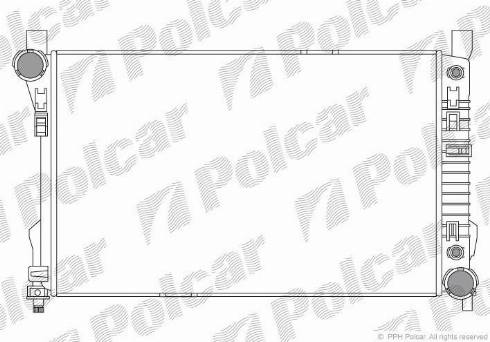 Polcar 5003085X - Radiator, engine cooling autospares.lv