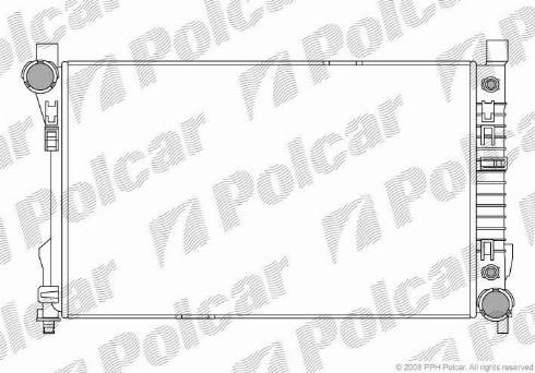 Polcar 500308-5 - Radiator, engine cooling autospares.lv