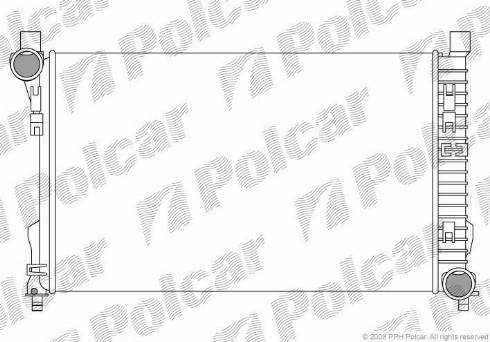 Polcar 5003081X - Radiator, engine cooling autospares.lv