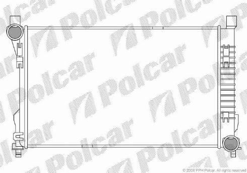 Polcar 500308-1 - Radiator, engine cooling autospares.lv