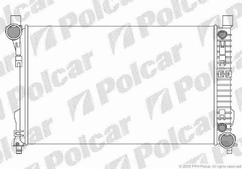 Polcar 5003082X - Radiator, engine cooling autospares.lv