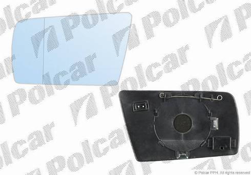 Polcar 5002544M - Mirror Glass, outside mirror autospares.lv