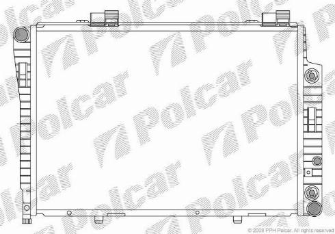 Polcar 5002084X - Radiator, engine cooling autospares.lv