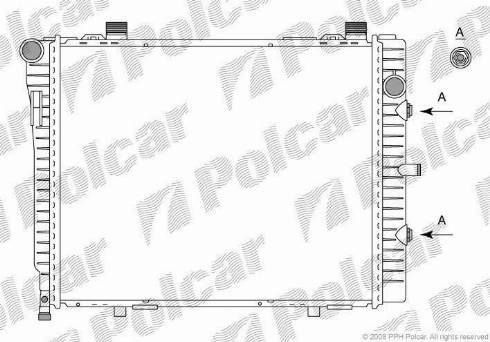 Polcar 5002086X - Radiator, engine cooling autospares.lv