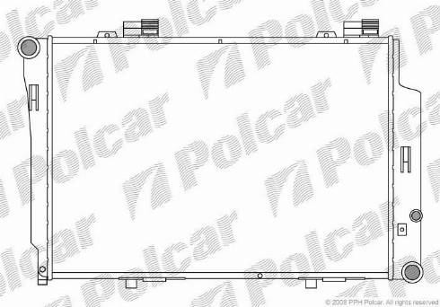 Polcar 500208-1 - Radiator, engine cooling autospares.lv