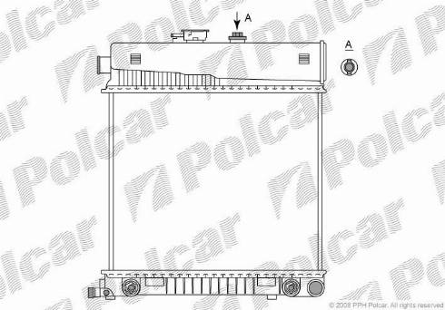 Polcar 5002088X - Radiator, engine cooling autospares.lv