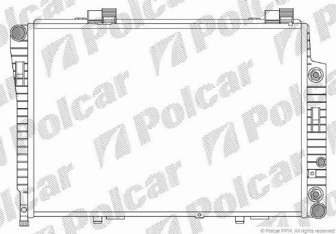 Polcar 5002082X - Radiator, engine cooling autospares.lv