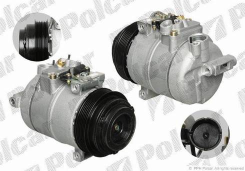 Polcar 5002KS1X - Compressor, air conditioning autospares.lv