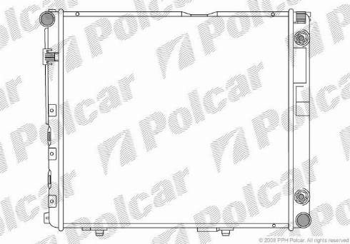 Polcar 50140803 - Radiator, engine cooling autospares.lv