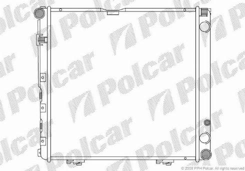 Polcar 50140802 - Radiator, engine cooling autospares.lv