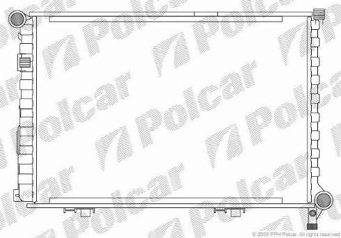 Polcar 5014081X - Radiator, engine cooling autospares.lv