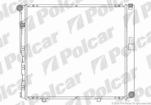 Polcar 501408-8 - Radiator, engine cooling autospares.lv