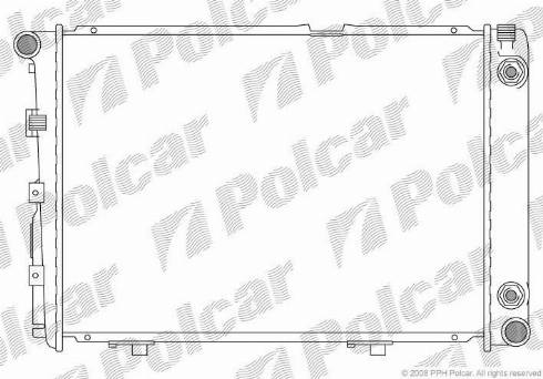 Polcar 501408-3 - Radiator, engine cooling autospares.lv