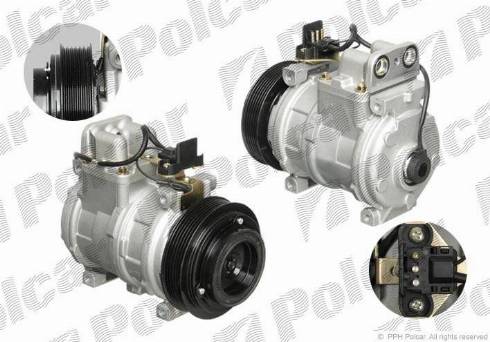 Polcar 5014KS-1 - Compressor, air conditioning autospares.lv